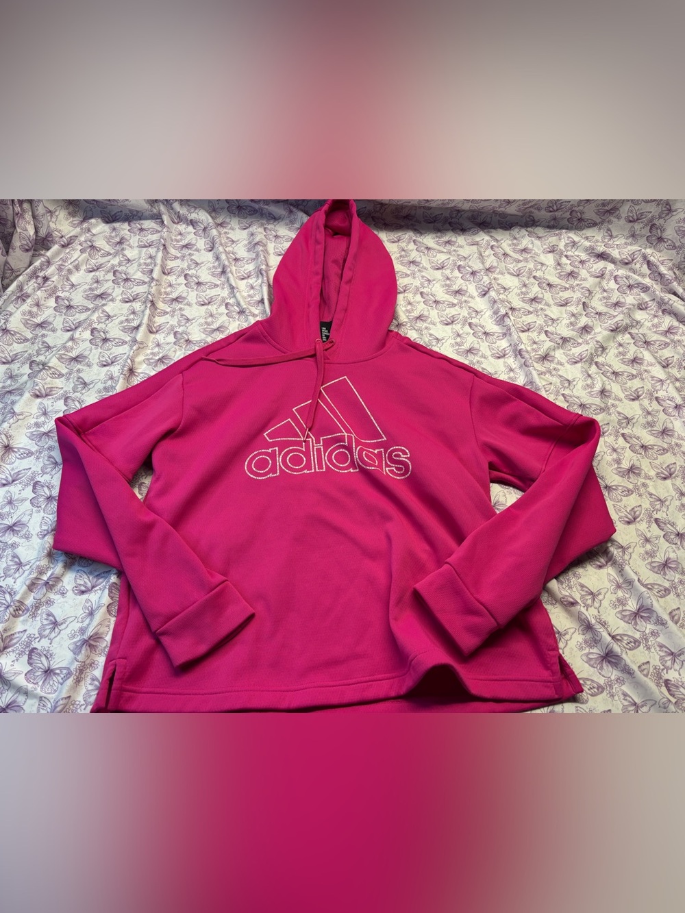 ⚛️Girls pink Adidas hoodie